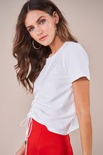 Load image into Gallery viewer, Tucson Drawstring Knit Crop Top