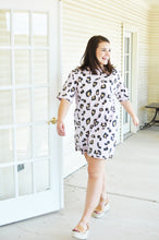 Load image into Gallery viewer, Laid Back Leopard T-Shirt Dress